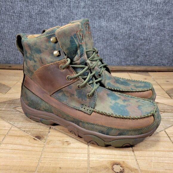 Twisted X Boots Men’s Hiker 6” MHKW001 Width W 7 TX Camo W/P - Picture 1 of 11